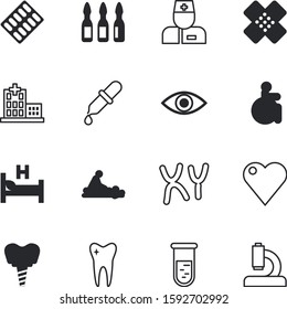clinic vector icon set such as: style, worker, february, team, capsule, chair, hurt, bandaid, service, back, disability, handicap, search, emergency, city, romance, patches, specialist, anatomy