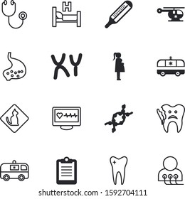 clinic vector icon set such as: vacancy, broken, examination, stomach, cardiology, study, stamp, pets, sleep, thermometer, fahrenheit, head, root, enamel, bird, analysis, smooth, medic, animal, cold