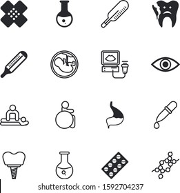 clinic vector icon set such as: stomach, restoration, silhouette, oil, circle, prenatal, pills, newborn, cover, womb, heart, screw, wheelchair, medication, hygiene, accessibility, implant, rocking