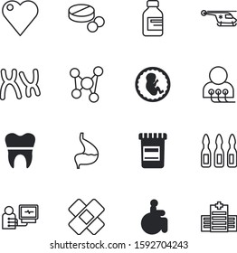 clinic vector icon set such as: circle, ambulance, day, chromosome, tape, illness, fetal, silhouette, digestion, chair, disable, travel, wound, x, sphere, center, protection, group, pregnancy