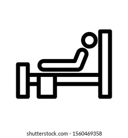 clinic vector thin line icon 