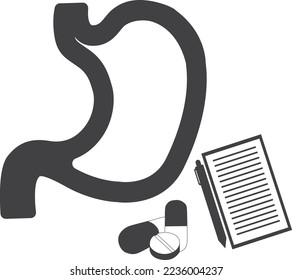 Clinical analysis check icon, diagnostic icon black vector
