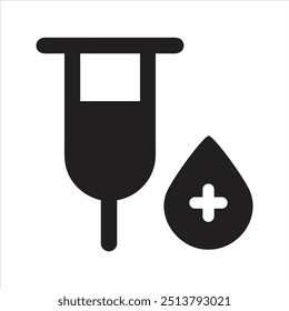 Clinical analysis result icon, lab blood test, medicine report, medical check up, health check icon