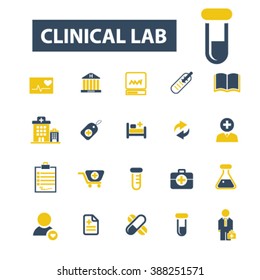 clinical lab icons
