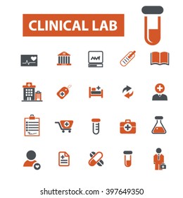 clinical lab icons
