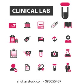 clinical lab icons
