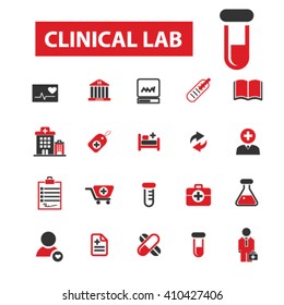 clinical lab icons
