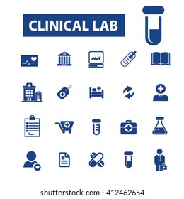clinical lab icons
