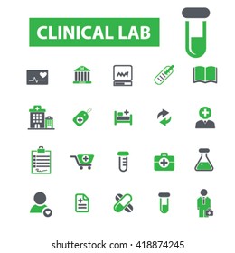 iconos clínicos de laboratorio
