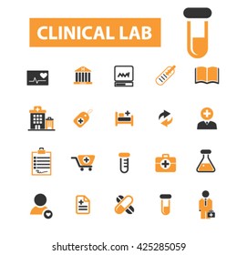 iconos clínicos de laboratorio
