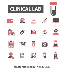 iconos clínicos de laboratorio
