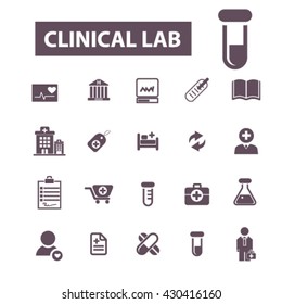 clinical lab icons
