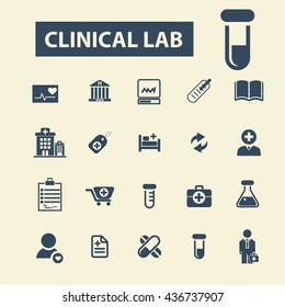 clinical lab icons