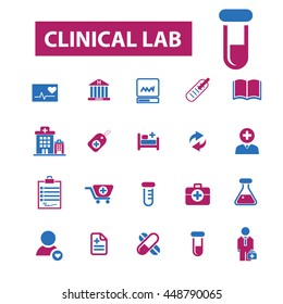 iconos clínicos de laboratorio