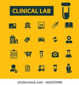 iconos clínicos de laboratorio