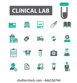 iconos clínicos de laboratorio