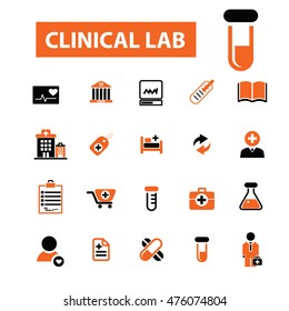 iconos clínicos de laboratorio