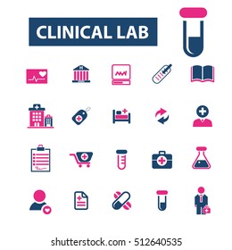 iconos clínicos de laboratorio