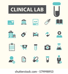 iconos clínicos de laboratorio