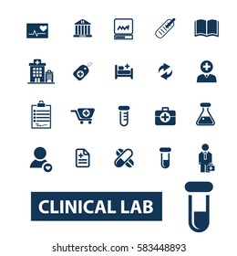 iconos clínicos de laboratorio