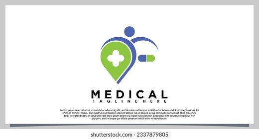 clinical logo design with creative concept