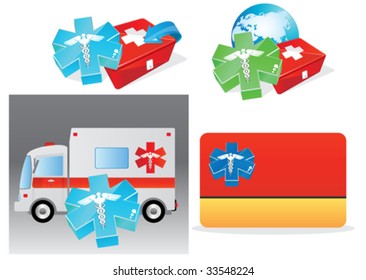 clinical materials and symbols