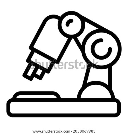Clinical microscope icon outline vector. Medical research. Healthcare medicine