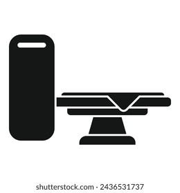 Clinical mri device icon simple vector. Venue room location. Nursing clinic center