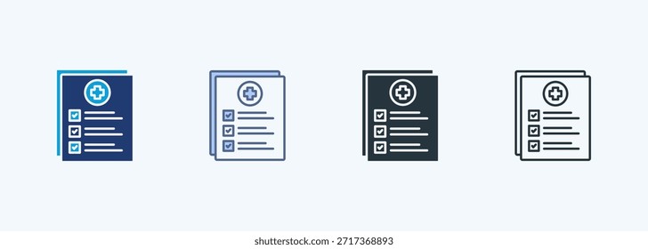 Clinical Outcomes Multiple Style Icon Collection