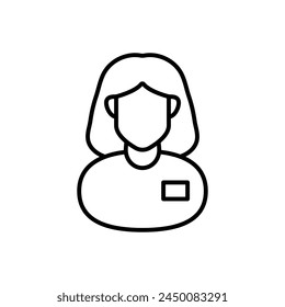 Clinical Pharmacist icon in vector. Logotype
