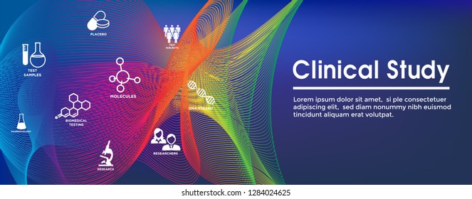 Clinical Study - Web Header Banner and Icon Set