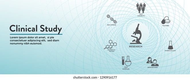 Clinical Study - Web Header Banner and Icon Set