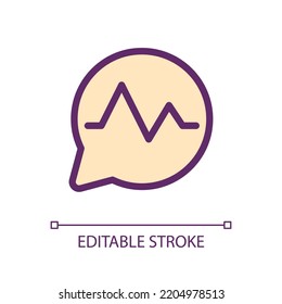 Clinical support service pixel perfect RGB color ui icon. Medical helpdesk. Simple filled line element. GUI, UX design for mobile app. Vector isolated pictogram. Editable stroke. Arial font used
