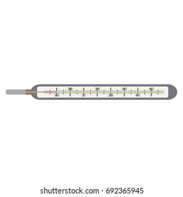 clinical thermometer vector isolated on white background
