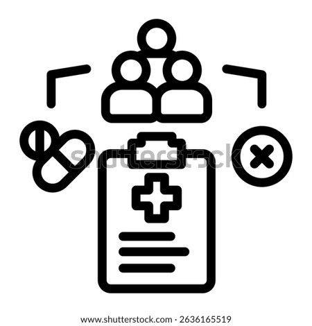 Clinical Trials Icon Element For Design
