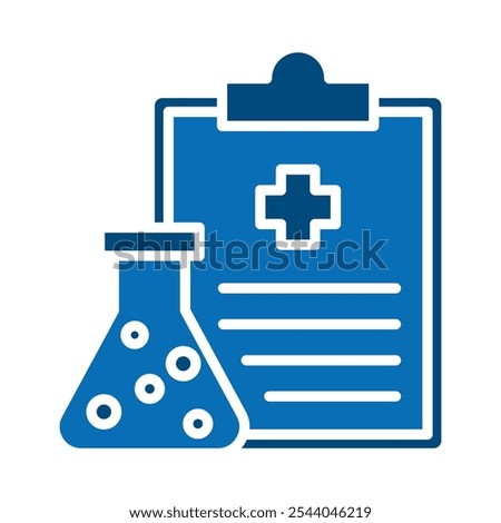 Clinical Trials icon line vector illustration