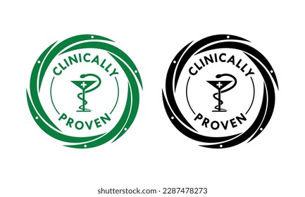 ilustración de plantilla de logotipo de diseño clínicamente probada