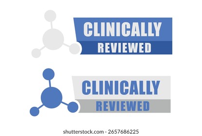 Design de crachá vetor médico revisado clinicamente