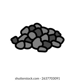 clinker cement production color icon vector. clinker cement production sign. isolated symbol illustration