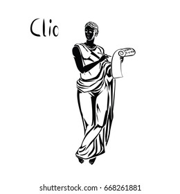 Clio vector illustration isolated on a white backgrond