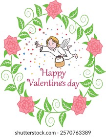 Clip art of angel valentine's day