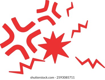 Clip art of anger mark