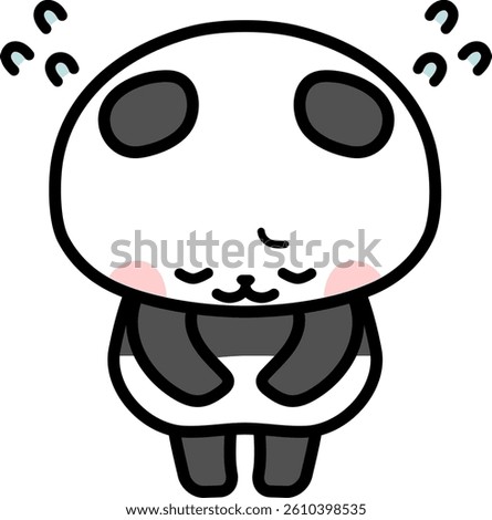 Clip art of apologetic panda