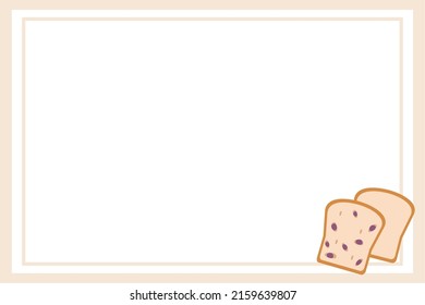 Clip art background of bread.
This is a background illustration of bread. You can use it for menus and notices. It is produced by vector, so you can easily adjust the color and modify it.