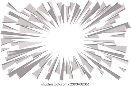 Clip art background of concentration ray, radiation