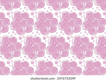 Clip art background of seamless pink roses