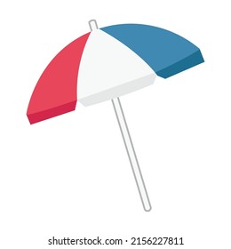 Clip art of beach parasol 