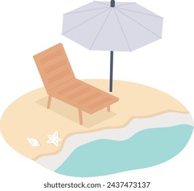 Clip art of beach, summer image