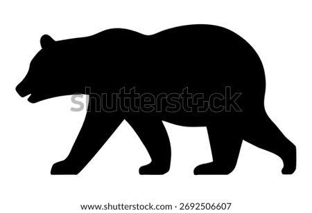 Clip art of bear walking