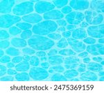 clip art of beautiful frame of shimmering waves in tropical sea in midsummer.